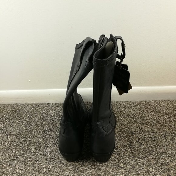 NWT Harley-Davidson After Riding Leather Heeled Moto Boots NWOB Women's 6 - Picture 5 of 8